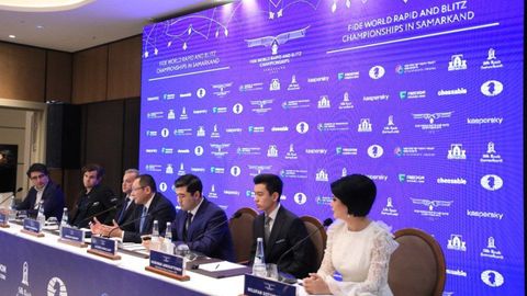 Samarqandda bo&lsquo;lib o&lsquo;tadigan Rapid va Blits bo&lsquo;yicha jahon chempionati yuzasidan matbuot anjumani bo&lsquo;lib o&lsquo;tdi&nbsp;