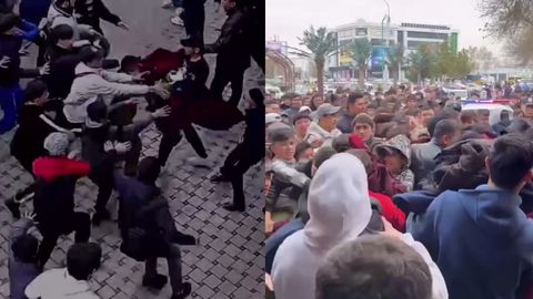 Тошкентдаги дўконда қишки кийимлар бепул тарқатилгани ортидан тартибсизлик юзага келди (видео)