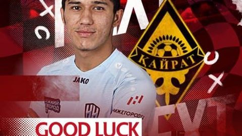 Иброҳимҳалил Йўлдошев фаолиятини Қозоғистоннинг “Қайрат” жамоасида давом эттиради