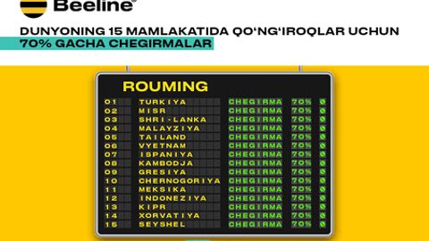 2024 йилда Beeline Uzbekistan&rsquo;дан роумингда чегирмалар&nbsp;
