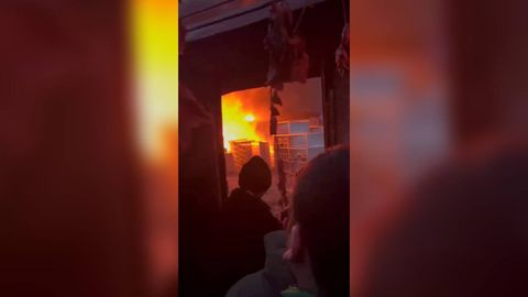 Toshkentda konteynerdagi qurilish mollari yonib ketdi (video)&nbsp;