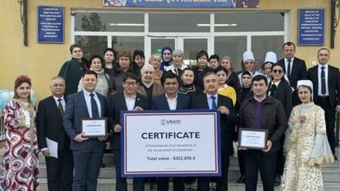 USAID delivers 131 tons of food aid to Uzbekistan