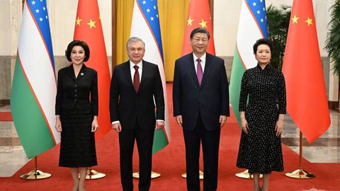 Состоялась церемония официальной встречи Президента Узбекистана