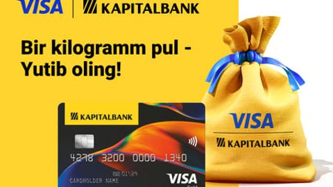Kapitalbank kilolab pul yutuqli o&lsquo;yinini o&lsquo;tkazyapti