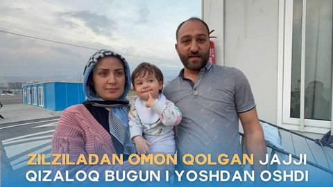 Turkiyadagi zilziladan omon qolgan jajji qizaloq bugun 1 yoshdan oshdi. U zilziladan so&lsquo;ng betonlar ostida salkam 72 soat yashagan
