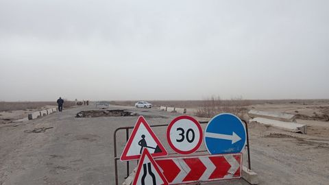 Qashqadaryoda 12 metrli ko&lsquo;prikning bir qismi qulab tushdi