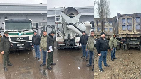 Тошкент вилоятида қарздорлик эвазига корхонанинг 4 та махсус техника ва юк машиналари хатланди