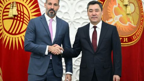 Kyrgyz President Japarov and Prince Rahim Aga Khan discuss deepening collaboration with AKDN&nbsp;