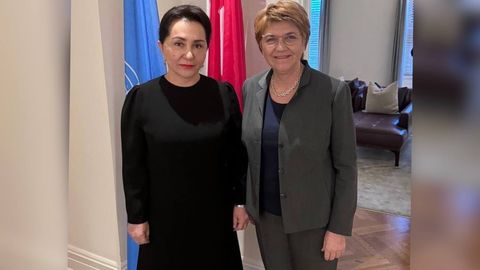 Танзила Норбоева Швейцария Конфедерацияси президенти билан музокара ўтказди
