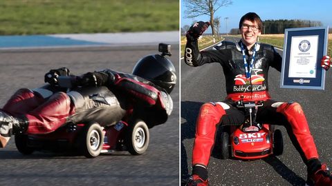 Германиялик талаба ўйинчоқ машина билан жаҳон рекордини ўрнатди (видео)