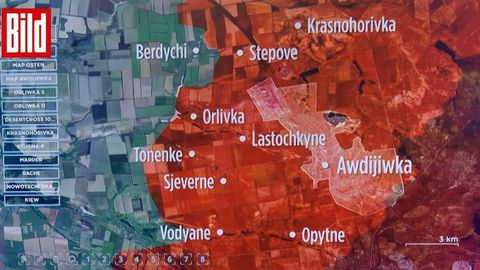 Rossiya qo&lsquo;shinlari Avdeyevkadagi ikkita qishloqni egallab oldi &mdash; Bild