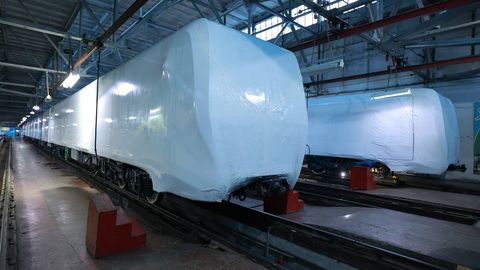 Toshkent metrosi uchun yana ikkita yangi poyezd olib kelindi