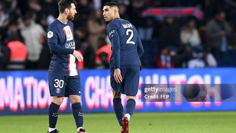Lionel Messi &ldquo;PSJ&rdquo;ning mashg&lsquo;ulotlari vaqtida Ashraf Hakimi bilan tortishib qolgan&nbsp;