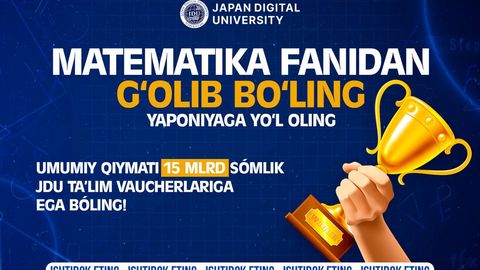 Matematika bo&lsquo;yicha Respublika Olimpiadasiga qabuli ochiq!&nbsp;&nbsp;