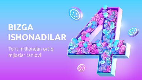 InfinBANKʼga to‘rt milliondan ortiq O‘zbekiston fuqarolari ishonch bildirmoqda