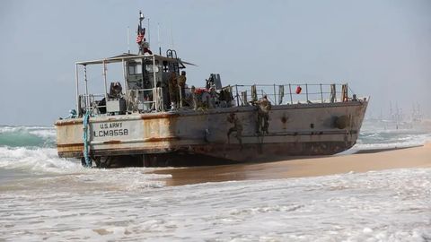 AQSH qurgan ko&lsquo;chma port ishdan chiqishi oqibatida G&lsquo;azoga dengizdan yordam yuborish to&lsquo;xtadi