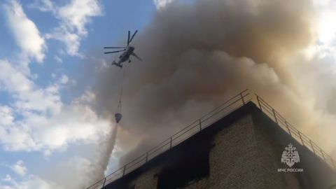 Moskvadagi omborda kuchli yong&lsquo;in sodir bo&lsquo;ldi (video)