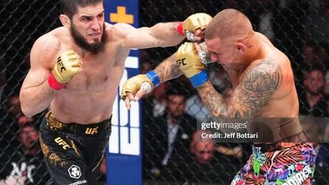 UFC 302.&nbsp;Islom Maxachev Poryeni muddatidan oldin mag&lsquo;lub etdi va chempionlik kamarini saqlab qoldi