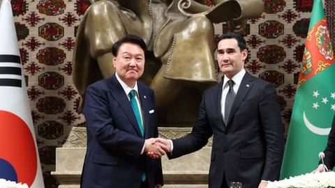 Turkmenistan, South Korea ink bilateral deals during President Yoon Suk-Yeol's Ashgabat visit&nbsp;