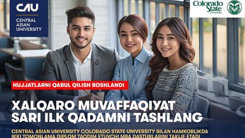 Central Asian University&rsquo;dan ikki tomonlama MBA dasturi: Sizning xalqaro muvaffaqiyat sari ravon yo&lsquo;lingiz