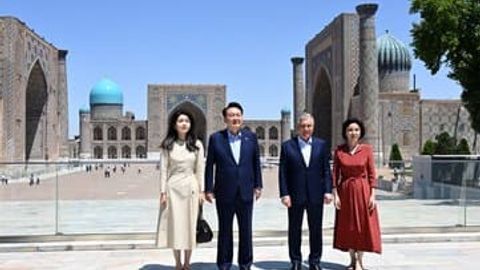 O&lsquo;zbekiston va Janubiy Koreya prezidentlari Samarqandga keldi
