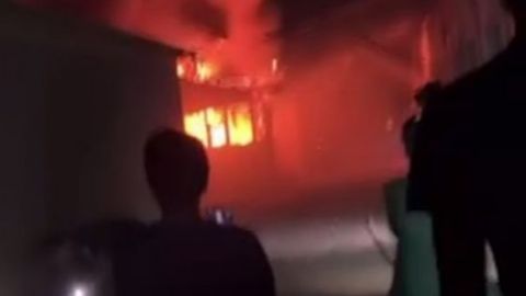 На рынке под Хорезмом произошёл крупный пожар&nbsp;
