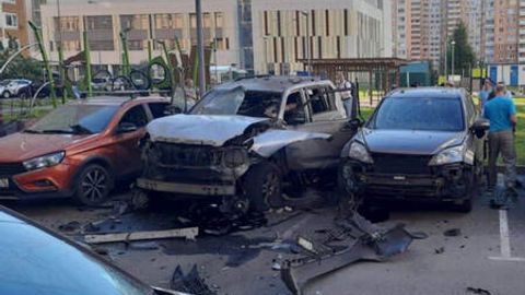 Москвада юқори мартабали офицернинг машинаси портлатилди (видео)&nbsp;