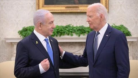 Bayden Netanyaxudan G&lsquo;azo haqida &ldquo;bema&rsquo;ni gaplarni to&lsquo;xtatishni&rdquo; so&lsquo;radi&nbsp;