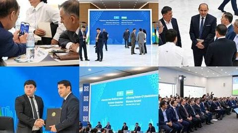 Ostonada Qozog‘iston—O‘zbekiston biznes-forumi bo‘lib o‘tdi (foto)