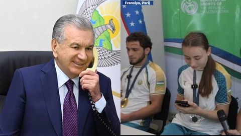 Шавкат Мирзиёев Олимпиада чемпионлари билан телефон орқали суҳбатлашди 