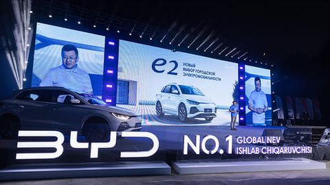 BYD O&lsquo;zbekistonda shahar elektromobilligi uchun yangi tanlov bo&lsquo;lmish&nbsp;e2 Luxe elektromobilini taqdim etdi