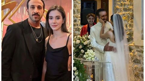 &ldquo;Qo&lsquo;rg&lsquo;on sirlari&rdquo; yulduzlari Beril Pozam va Ersin Ariji turmush qurdi (foto)