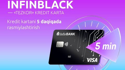 InfinBANK&rsquo;dan 5 daqiqada InfinBLACK kredit kartasi&nbsp;