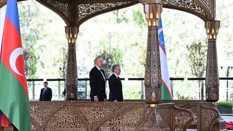 Ko&lsquo;ksaroyda Ozarbayjon prezidentini rasmiy kutib olish marosimi &mdash; suratlarda&nbsp;