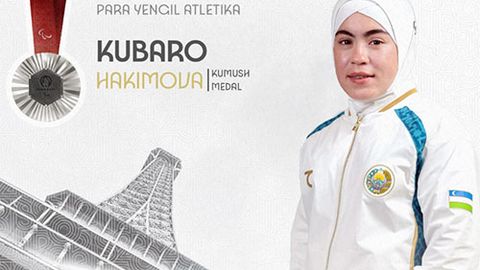 Paralimpiya. Kubaro Hakimova kumush medalni qo‘lga kiritdi