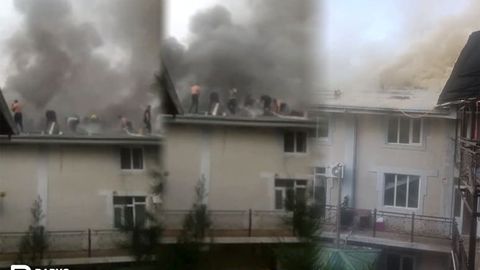 “Чимён” сиҳатгоҳида қуёш панеллари ўрнатилиши вақтида ёнғин келиб чиқди