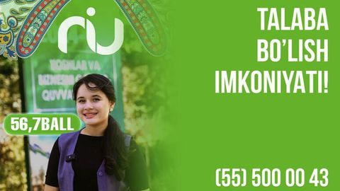 Navoiy Innovatsiyalar universiteti sizga hali ham talaba bo&lsquo;lish imkonini beradi