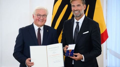 Klopp Germaniya prezidenti tomonidan mukofotlandi