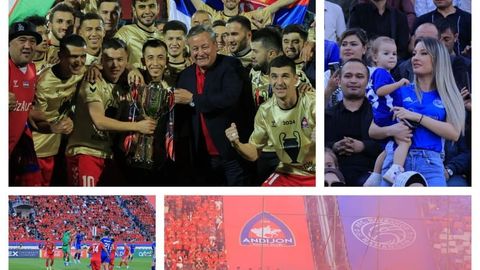 Yil o&lsquo;yini, so&lsquo;nggi daqiqalardagi g&lsquo;alaba va ilk bor qo&lsquo;lga kiritilgan kubok: &ldquo;Navbahor&rdquo; va &ldquo;Andijon&rdquo; o&lsquo;rtasidagi final bahsidan fotogalereya