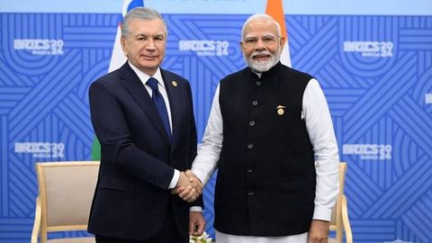 Shavkat Mirziyoyev Hindiston bosh vaziri Narendra Modi bilan uchrashdi