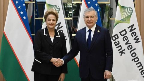 Shavkat Mirziyoyev Yangi taraqqiyot banki prezidenti Dilma Rusef bilan uchrashuv o&lsquo;tkazdi&nbsp;&nbsp;&nbsp;