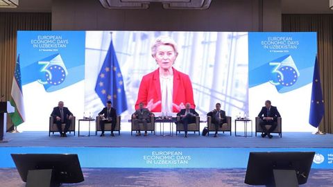 Von der Leyen: EU-Uzbekistan relations strengthened by trade growth, &euro;10bn corridor investment, and rare earth metals partnership