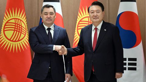 Kyrgyzstan&rsquo;s President Japarov holds talks with South Korean President Yoon Suk Yeol