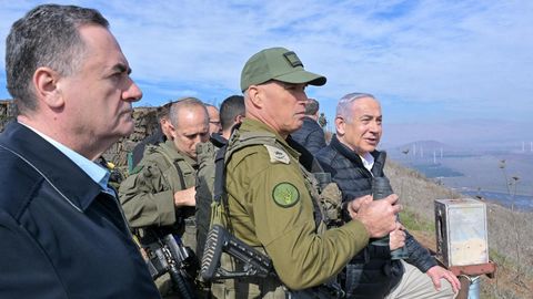 Netanyaxu Suriya chegarasiga bordi (video)&nbsp;