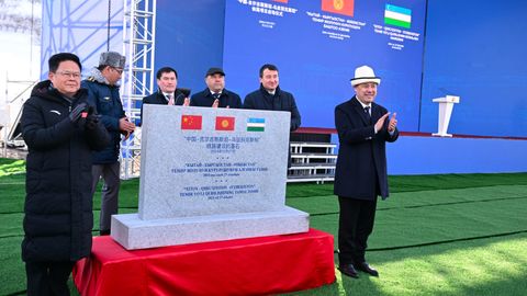 President Sadyr Japarov launches construction of the China-Kyrgyzstan-Uzbekistan railway in Jalal-Abad&nbsp;