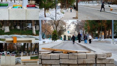 Ўзбекистон овози кўчасидаги ободонлаштириш ишлари &mdash; суратларда