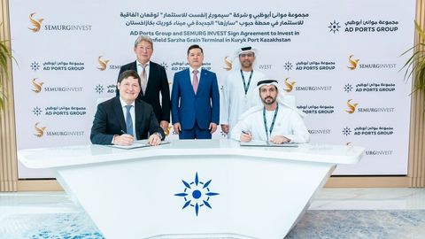 AD Ports Group and SEMURG INVEST to build Sarzha Grain Terminal in Kazakhstan&rsquo;s Kuryk Port