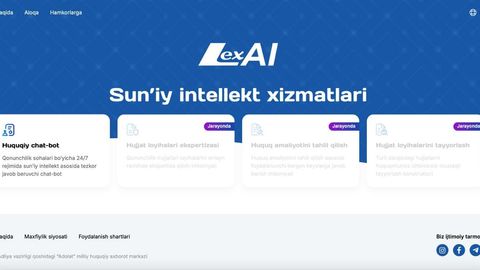 LexAI huquqiy chat-boti yaratildi