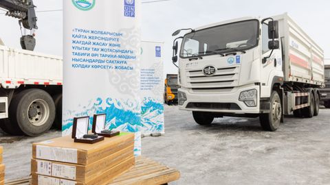 UNDP and Kazakhstan support wildlife conservation with specialized vehicles for protected areas&nbsp;