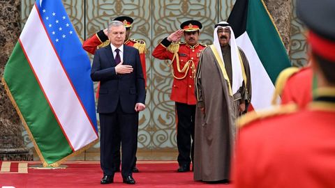 President of Uzbekistan arrives in Kuwait for official visit &nbsp;